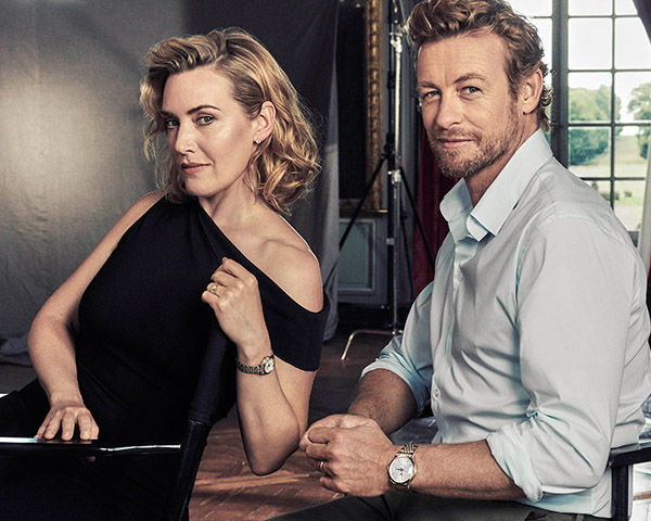 Kate Winslet X Simon Baker首度携手宣传LONGINES