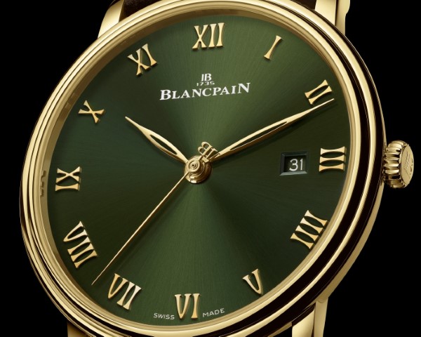 Blancpain Villeret 首现一片绿