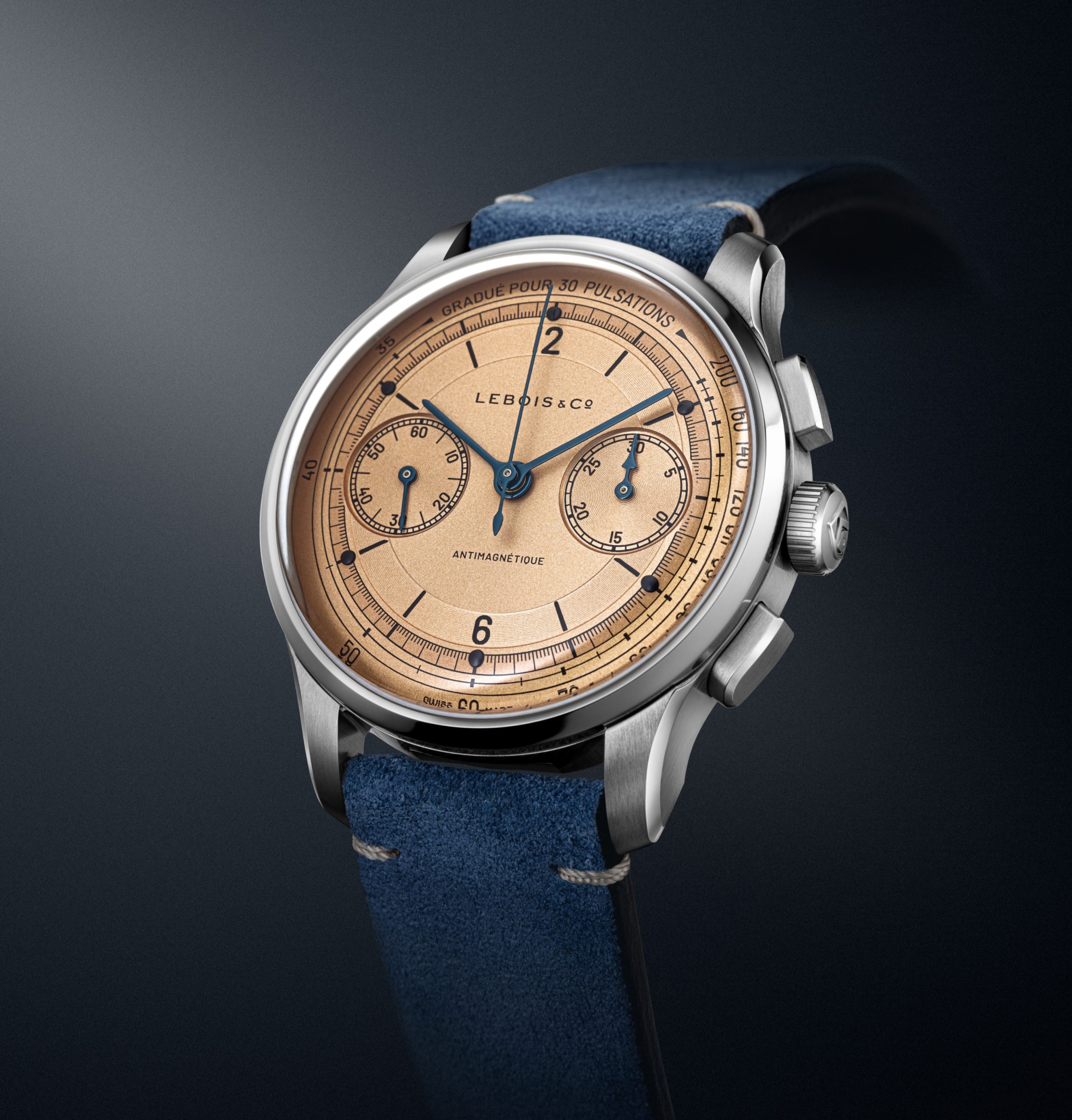 Lebois Heritage Chronograph (三文魚色)