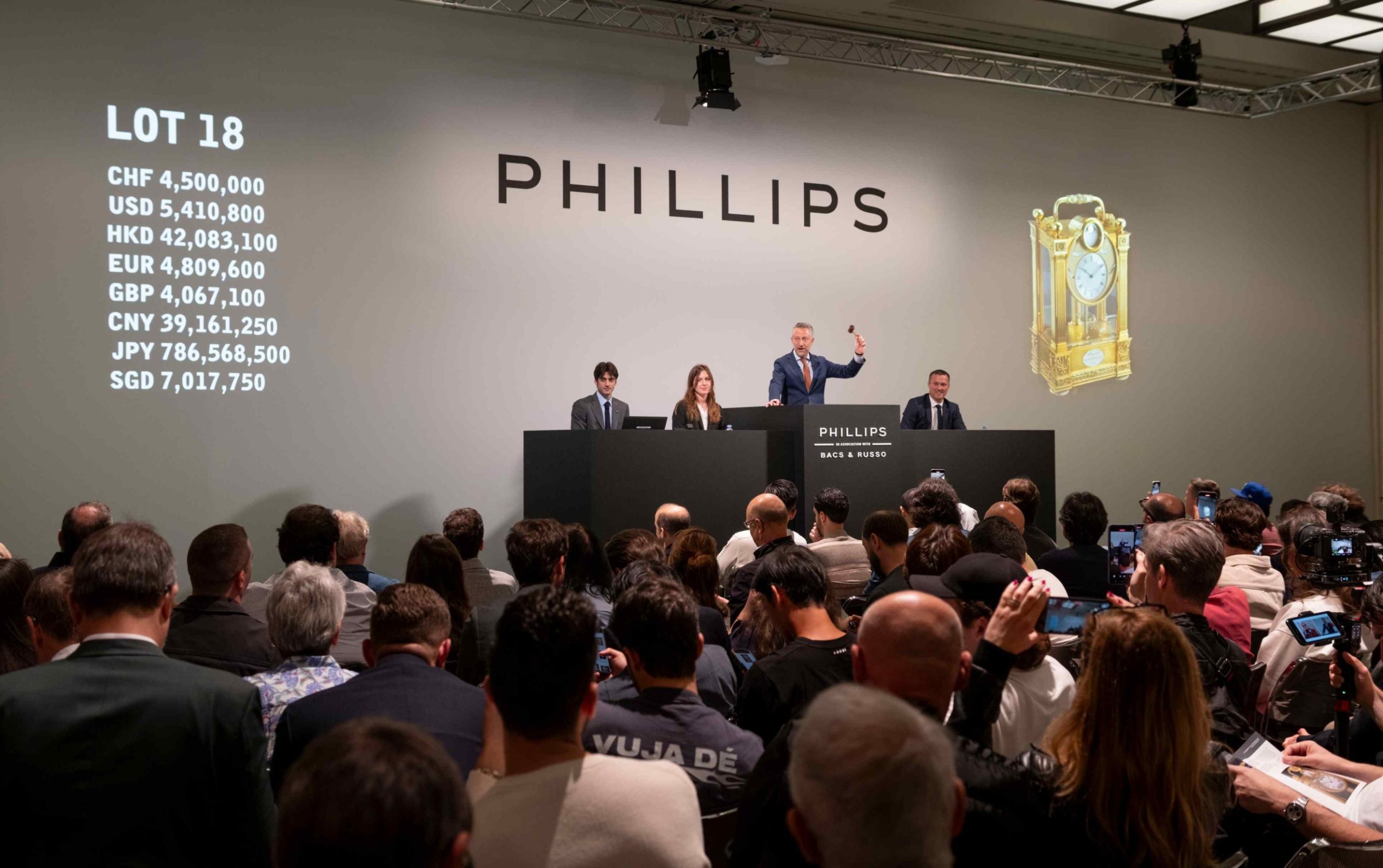 PHILLIPS《名表薈萃－日內瓦XXI》創下非凡佳績，總成交額逾4,300萬瑞郎